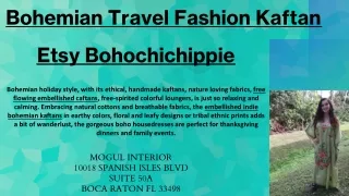 Bohemian Travel Fashion Kaftan