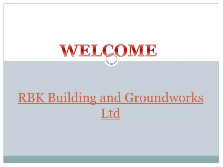 rbk building and groundworks ltd