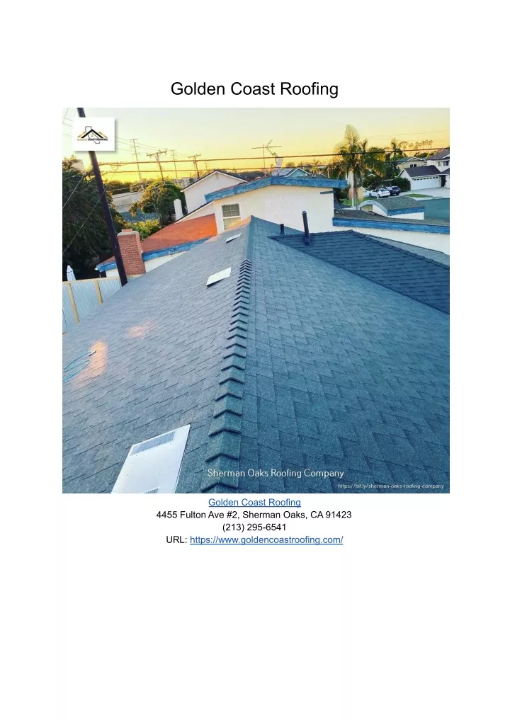 golden coast roofing