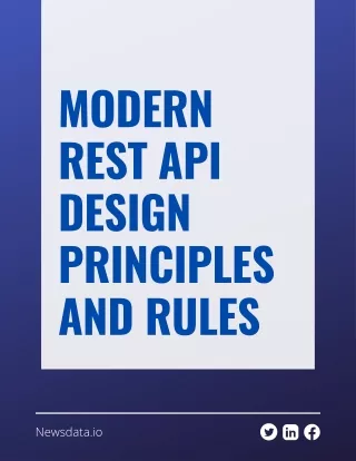 Modern REST API design principles and rules