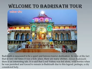 Badrinath Yatra Package - Book 6 Days Badrinath Trip