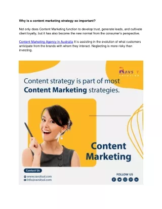 Why is content marketing strategy so important