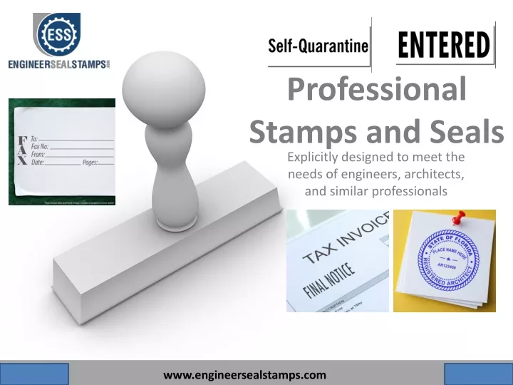 professional stamps and seals explicitly designed