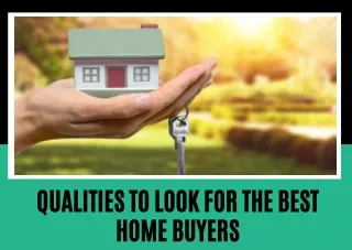 Sell Your Home to Cash Buyers