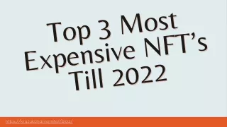 top 3 most expensive nft s till 2022