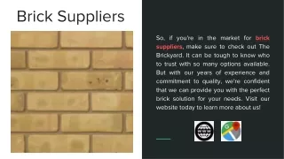 Brick Suppliers