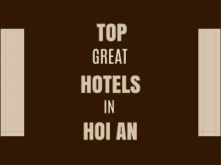 TOP 11 BEST HOTELS IN HOI AN