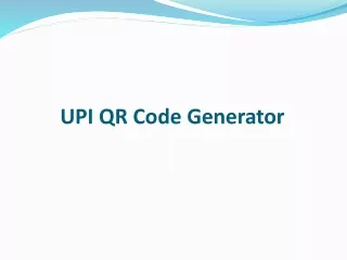 upi qr code generator