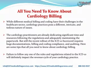 all you need to know about cardiology billing