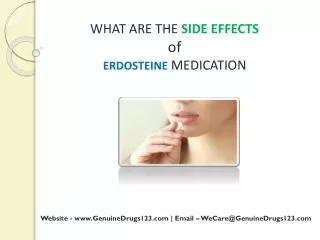 what are the side effects of erdosteine medication