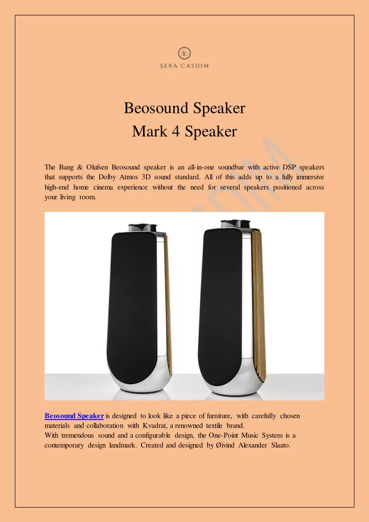 beosound speaker mark 4 speaker