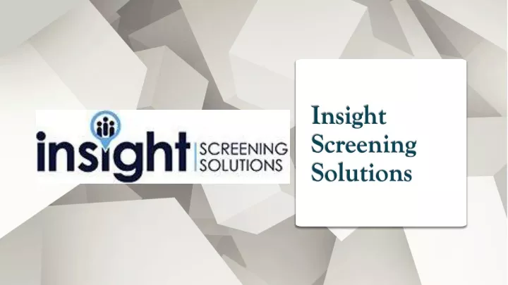 insight screening solutions