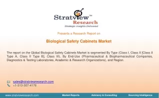 Biological Safety Cabinets Market, Dynamics, and Market Analysis