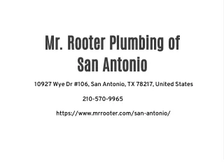 Mr. Rooter Plumbing of San Antonio