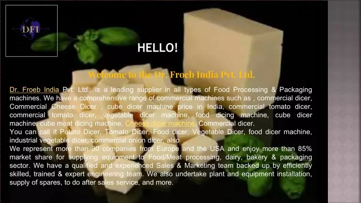 welcome to the dr froeb india pvt ltd