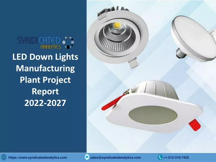 led down lights manufacturing plant project