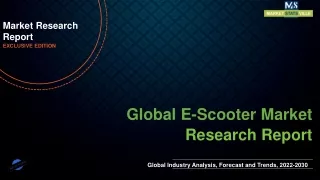 market research report exclusive edition