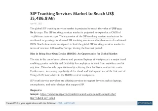 sip trunking services market to reach