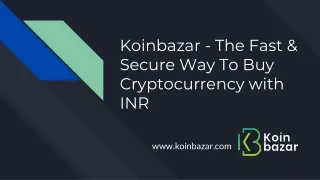 The Fast & Secure Way To Buy Cryptocurrency with INR