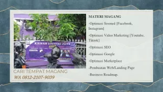 materi magang