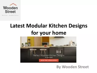 Latest Modular Kitchen Designs