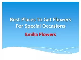 Best Places To Get Flowers For Special Occasions