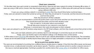 check your connection on the other hand how user