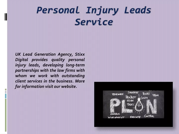 personal injury leads service