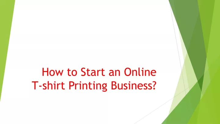 how to start an online t shirt printing business