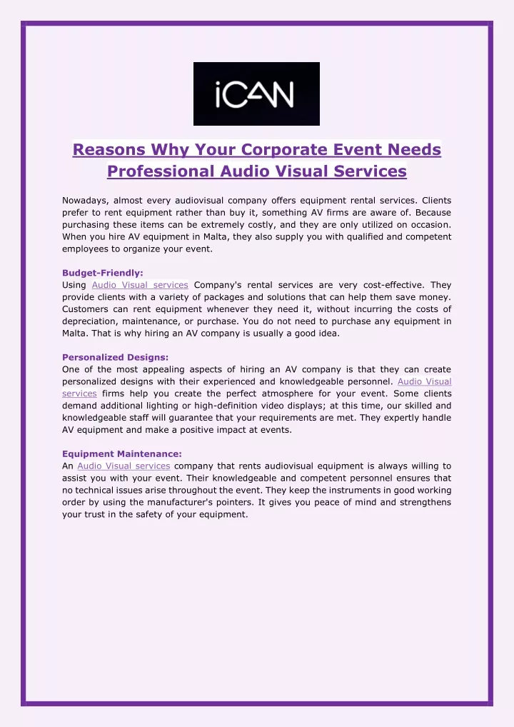 reasons why your corporate event needs