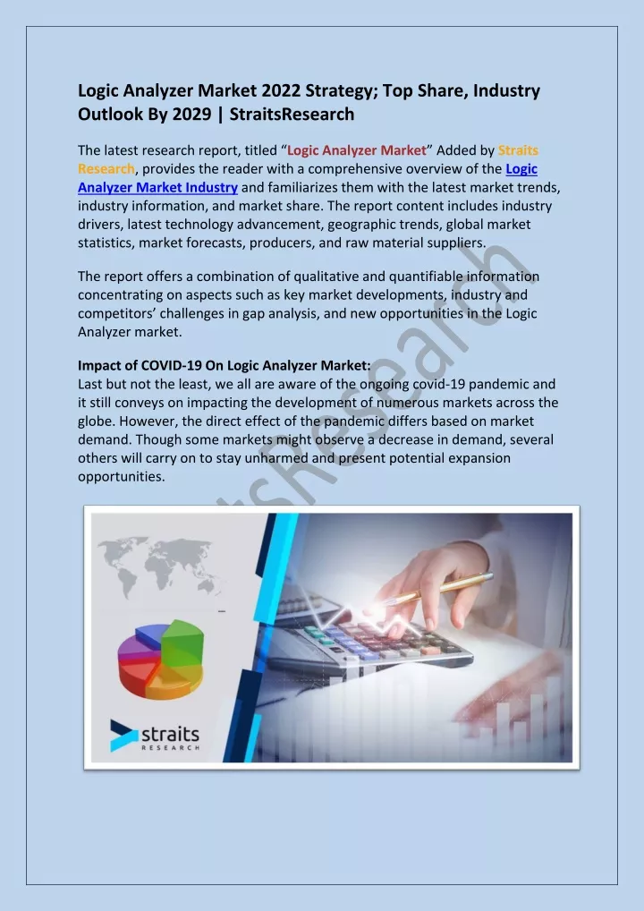 logic analyzer market 2022 strategy top share