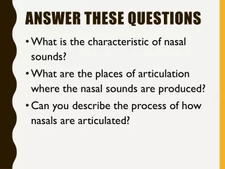 Nasal, lateral, post-alveolar approximant  consonants