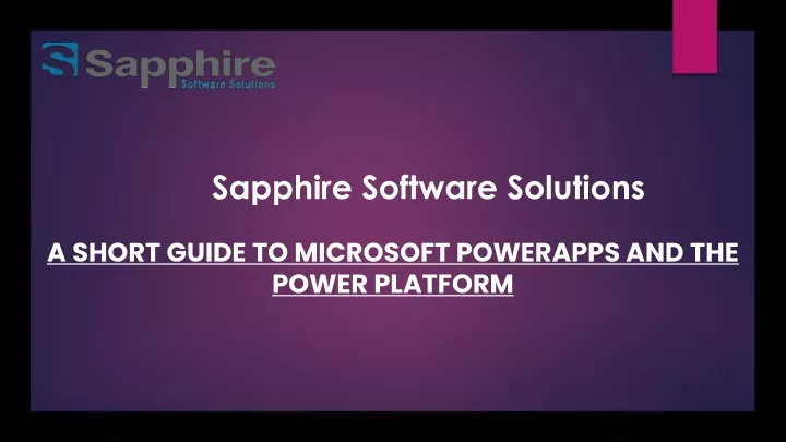 sapphire software solutions