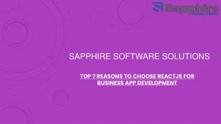 sapphire software solutions