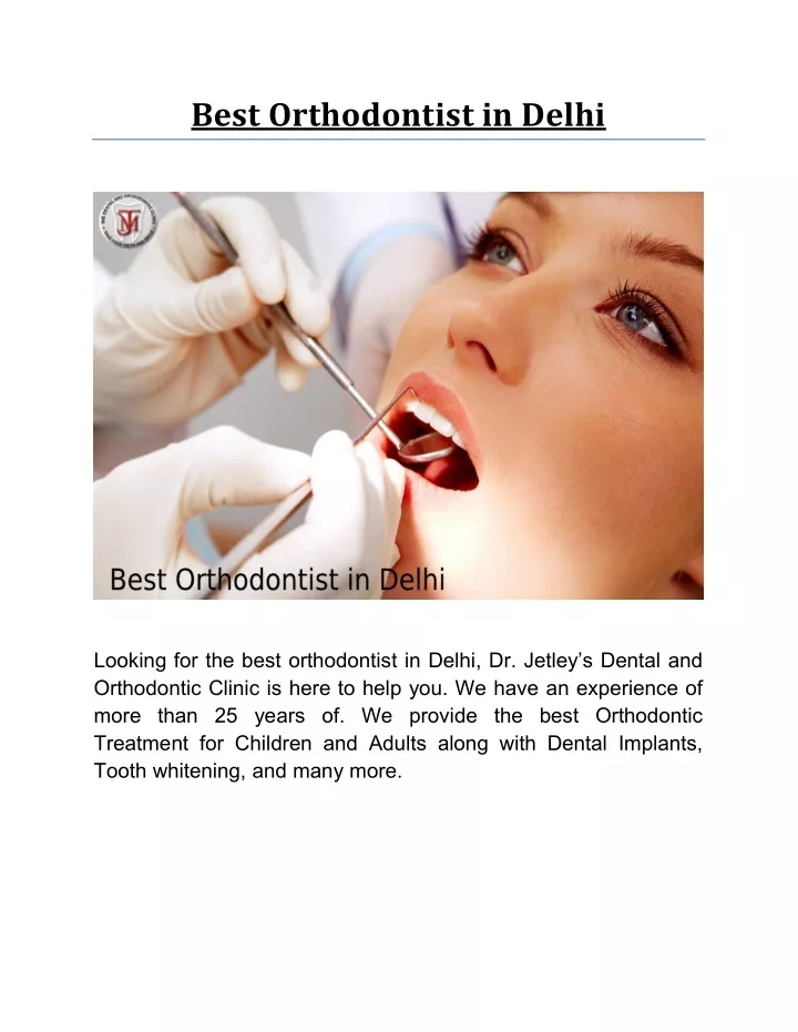 best orthodontist in delhi
