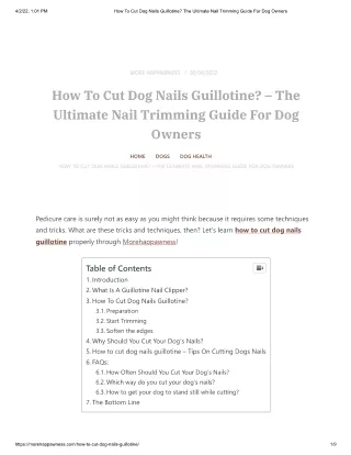 How To Cut Dog Nails Guillotine_ The Ultimate Nail Trimming Guide For Dog Owners