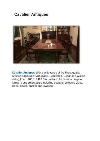 Cavalier Antiques