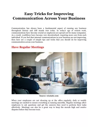 easy tricks for improving communication across