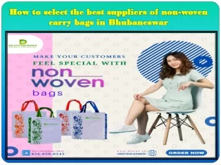 How to select the best suppliers of non-woven carry bags in Bhubaneswar