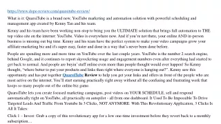 https www dope review com quarsitube review what