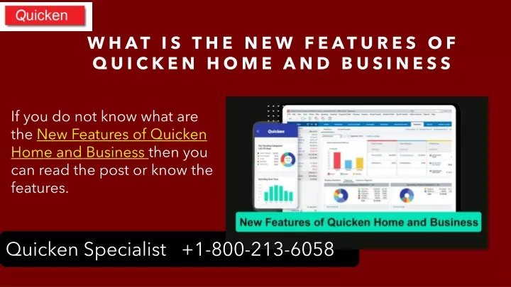 what is the new features of quicken home and business