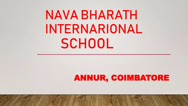 nava bharath internarional school