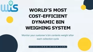 Low-Cost Best Dynamic Wheelie Bin Weighing Systems | WIS