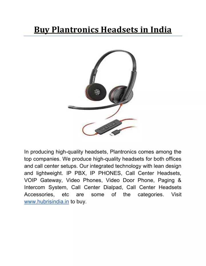 buy plantronics headsets in india