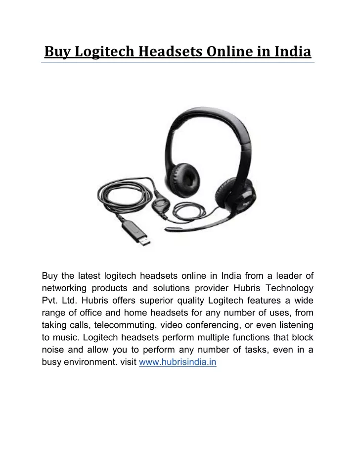 buy logitech headsets online in india