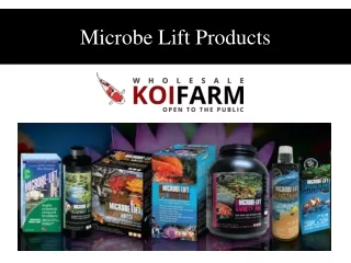 Microbe Lift Products