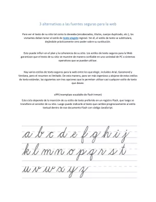 Conversor de Letras - Generar fuentes cursivas