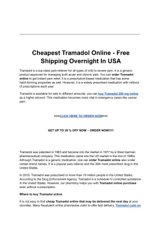 ORDER TRAMADOL ONLINE CASH ON DELIVERY - WAYRIGHTMEDS
