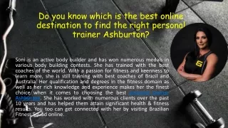 Personal Trainer in Ashburton