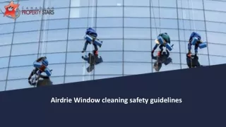 airdrie window cleaning safety guidelines